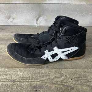 ASICS Matflex 7 Wrestling Shoes Men 10 Black Synthetic Performance 1081A051